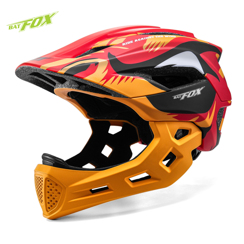 Running Gear Kids - BATFOX Kids Full Face Bike Helmet
