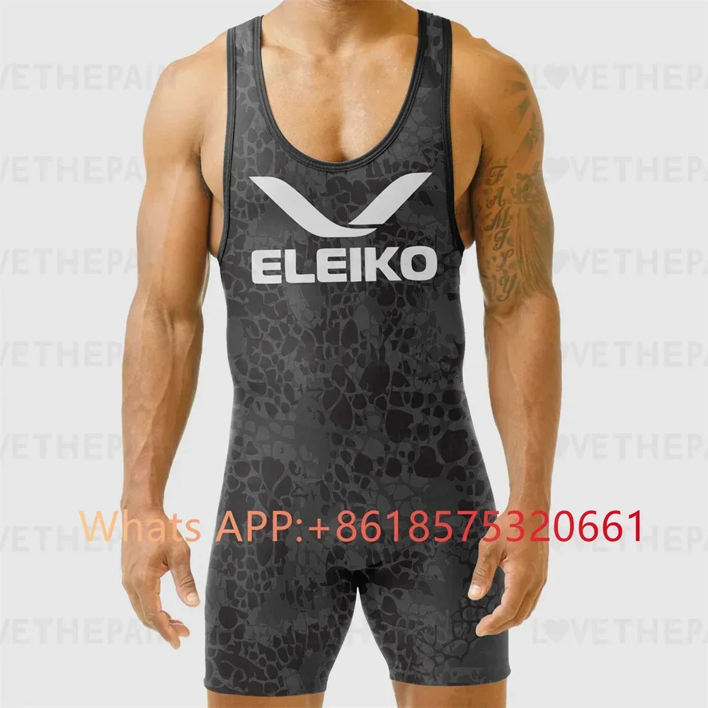ELEIKO Mens Wrestling Singlet  - Running Gear Train review and price