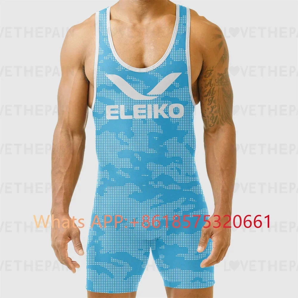 ELEIKO Mens Wrestling Singlet  - Running Gear Train review and price