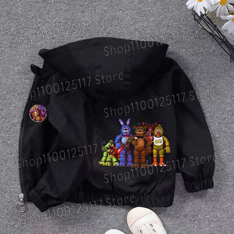 Fnafs Hooded Jacket Boys Girls - Running Gear Kids review and price