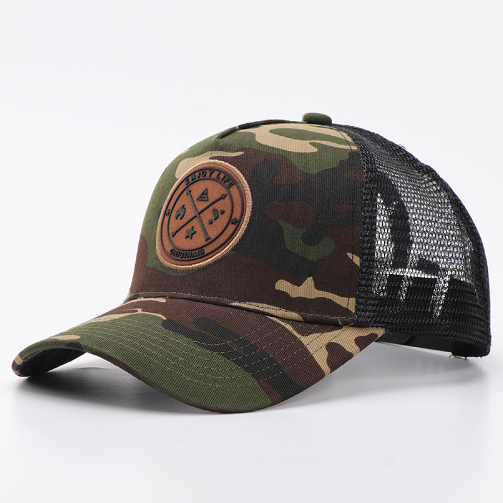 Casual Camo Patchwork Mesh Cap - Running Cap Mesh review and price