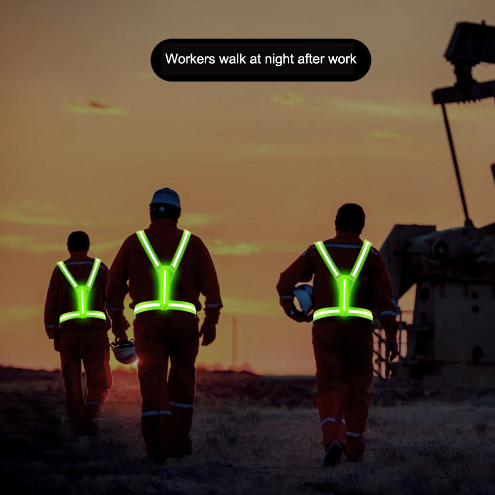 LED Reflective Safety Vest Lig - Reflective Running Jacket review and price