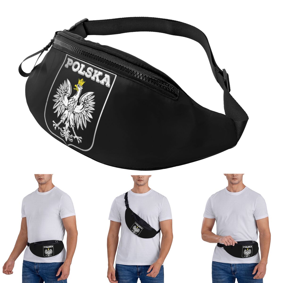 Crossbody Waist Bag Polska Log - Running Gear Bag For Men review and price
