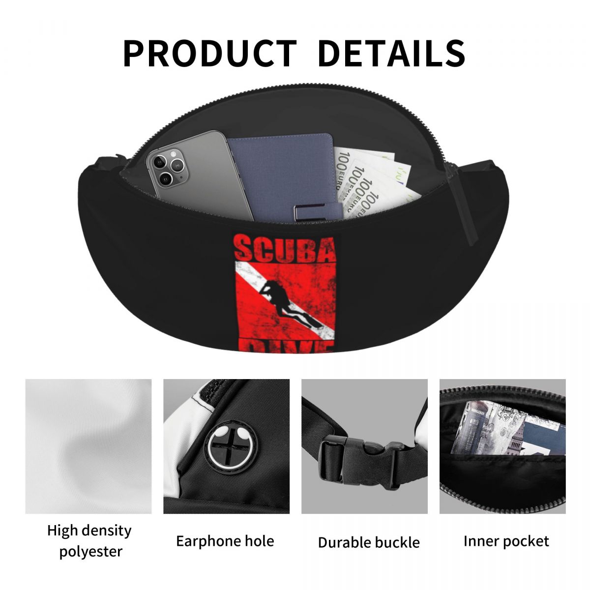 Scuba Dive Diver Down Flag Div - Running Gear Bag For Men review and price