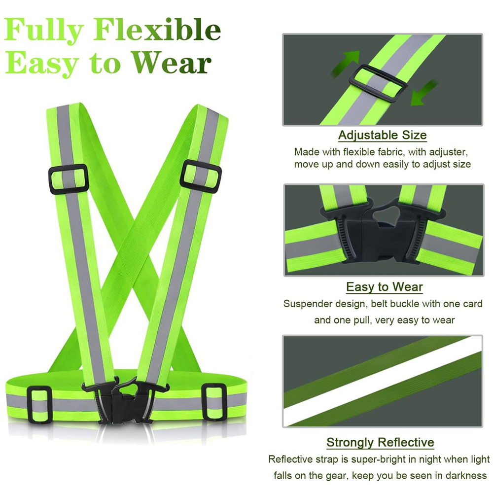 1Pcs Night Running Vest High V - Reflective Running Jacket review and price