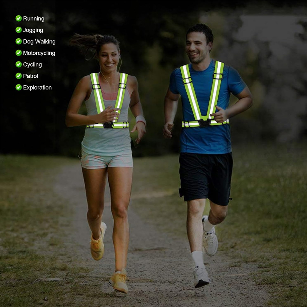 1Pcs Night Running Vest High V - Reflective Running Jacket review and price
