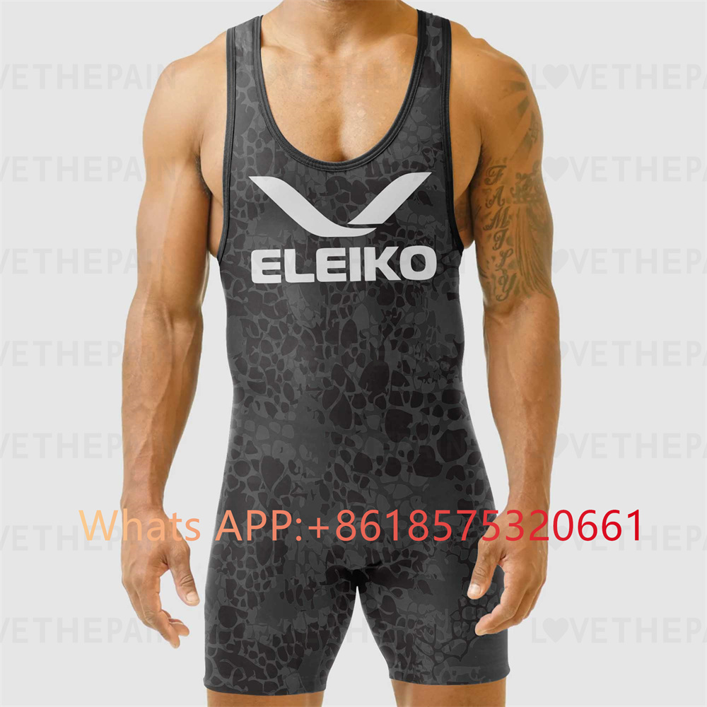 ELEIKO Mens Wrestling Singlet  - Running Gear Train review and price