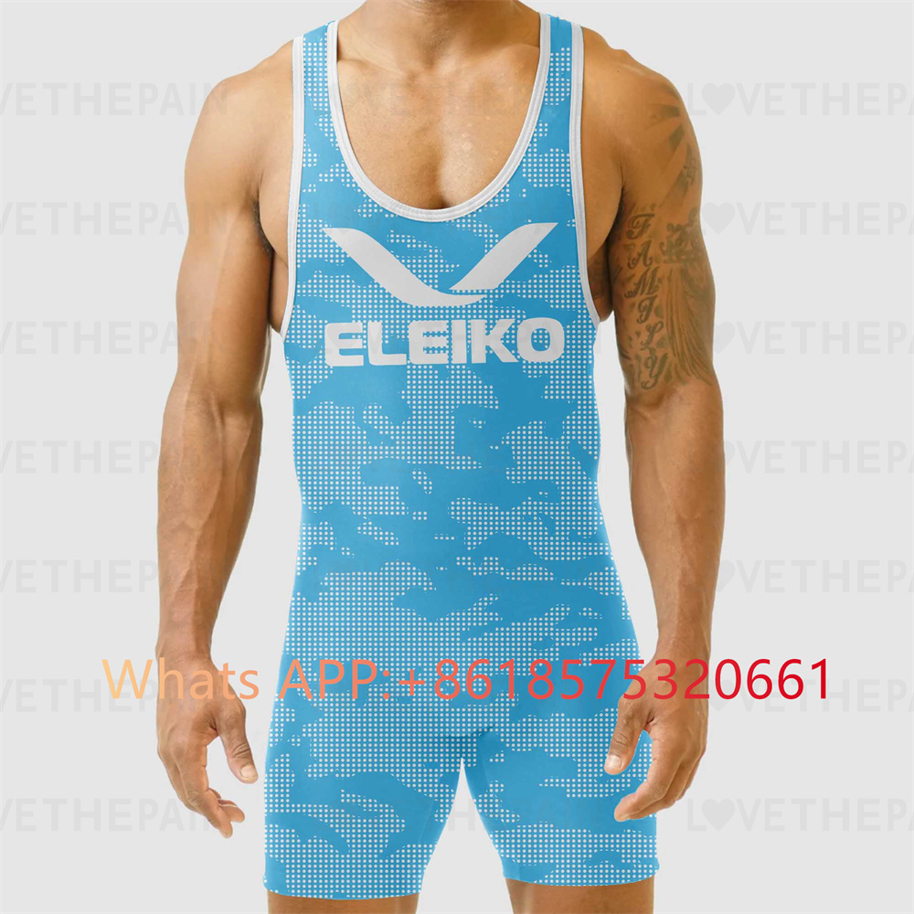 ELEIKO Mens Wrestling Singlet  - Running Gear Train review and price