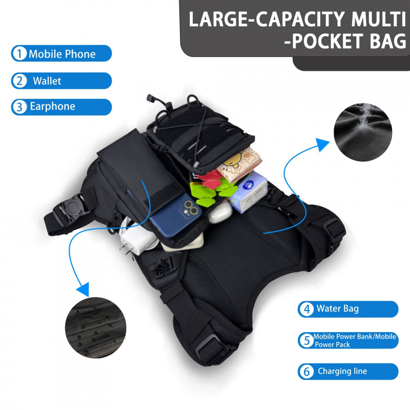 2026 New Tactical Vest Chest B - Running Gear Bag For Men review and price