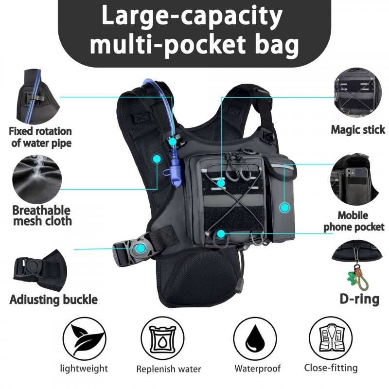 2026 New Tactical Vest Chest B - Running Gear Bag For Men review and price