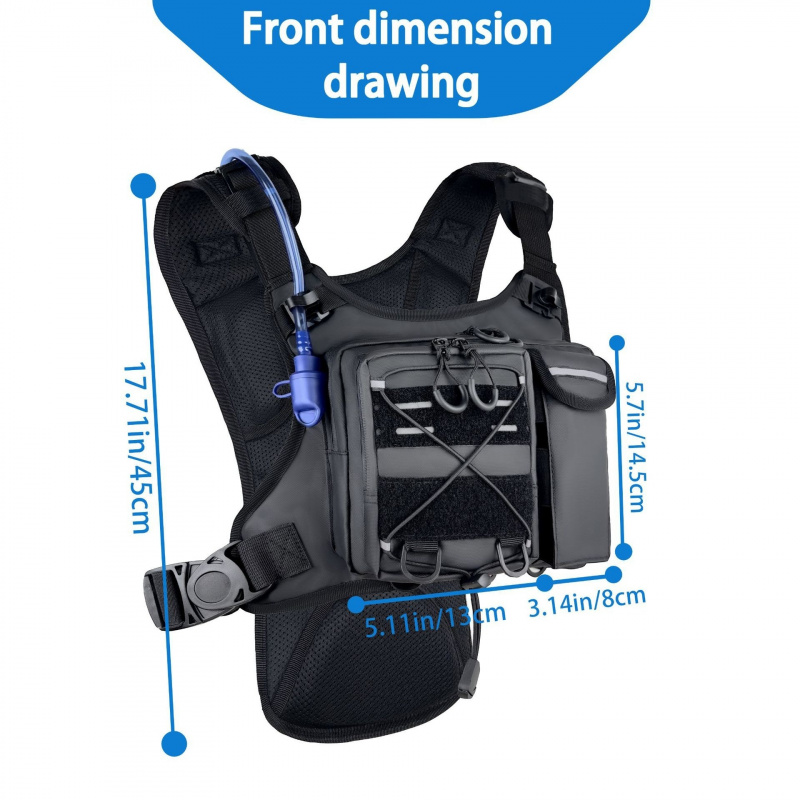 2026 New Tactical Vest Chest B - Running Gear Bag For Men review and price