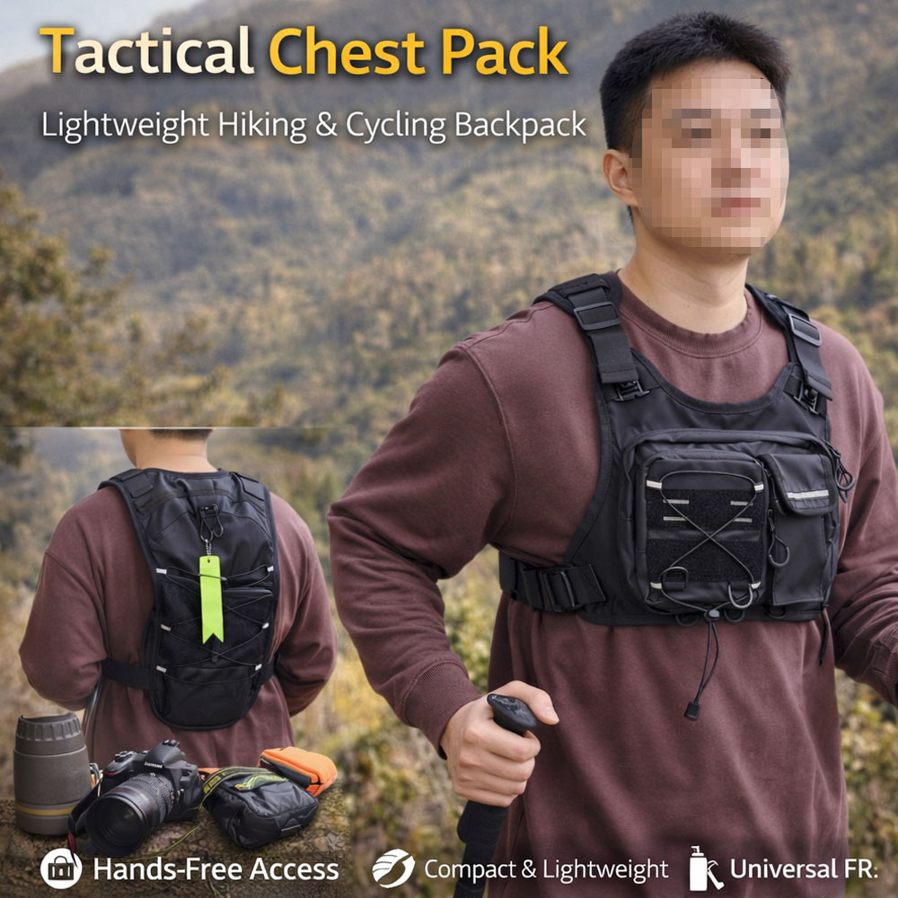 Tactical Vest Chest Bag with 2 - Running Gear Bag For Men review and price